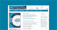 Desktop Screenshot of guidetoptpractice.apta.org