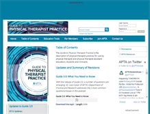 Tablet Screenshot of guidetoptpractice.apta.org