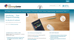 Desktop Screenshot of learningcenter.apta.org